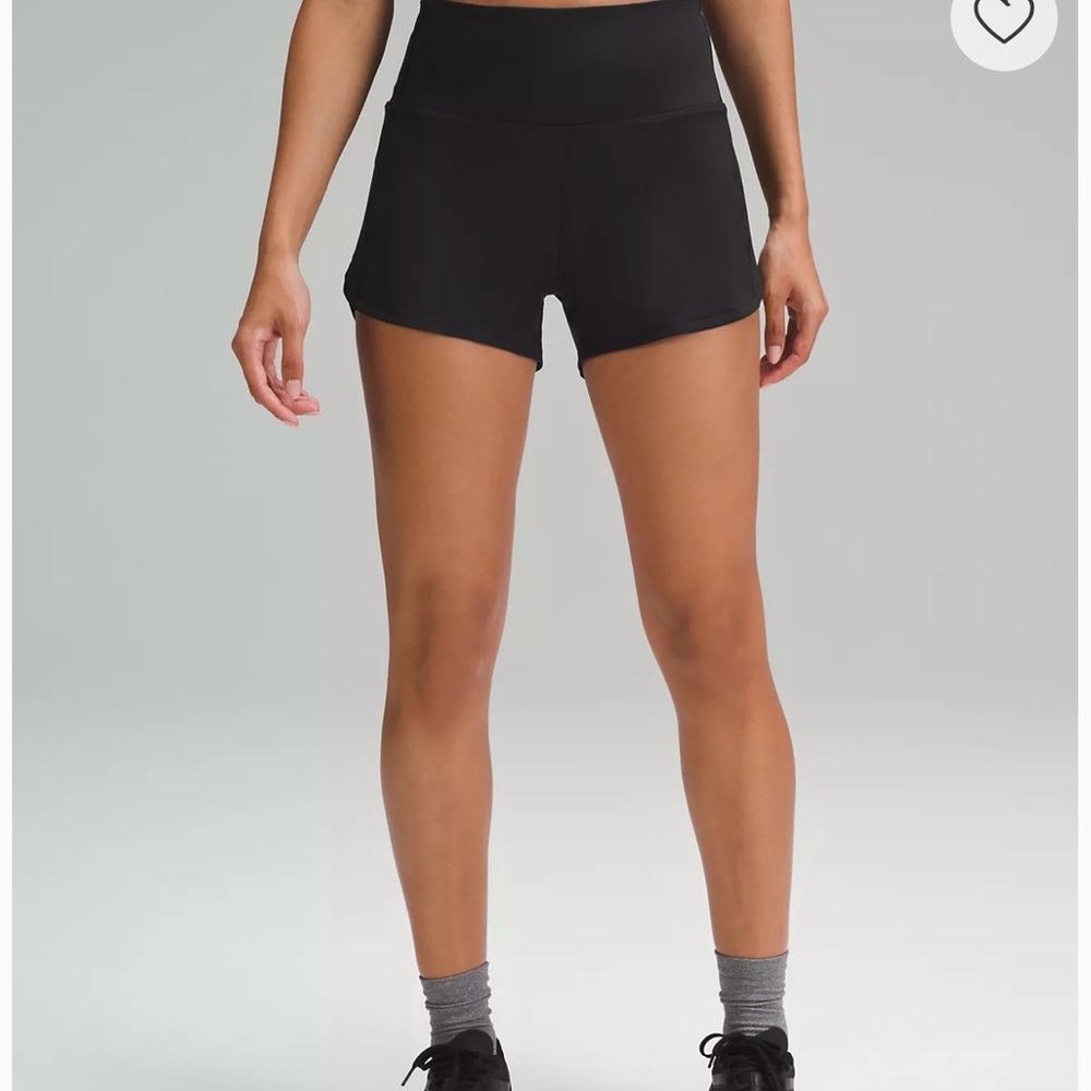Black lululemon Speed Up High-Rise Lined Short 4"